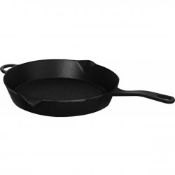 Leggno gourmet Flame Yardımcı Kulplu Döküm Tava Siyah 28CM